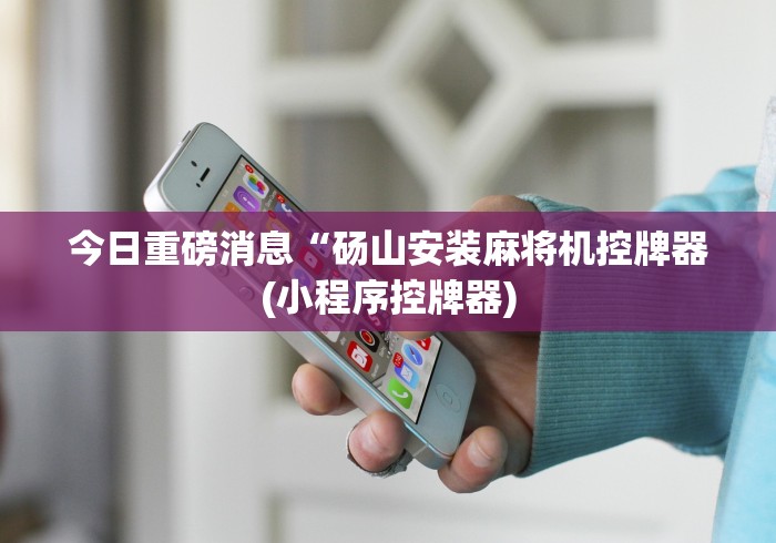 给大家讲解“免安装麻将机遥控是什么原理”(太坑了果然有遥控)