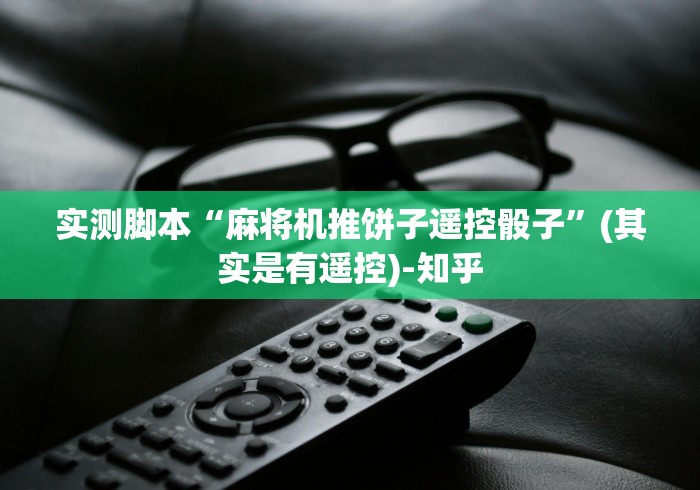 科技媒体实测“麻将机不用遥控怎么办”(原来确实是有插件) 