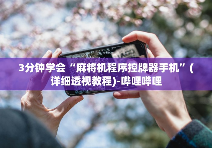 3分钟学会“麻将机程序控牌器手机”(详细透视教程)-哔哩哔哩 3分钟学会“麻将机程序控牌器手机”(详细透视教程)-哔哩哔哩