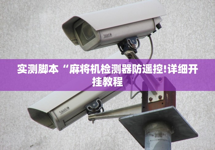 实测脚本“麻将机检测器防遥控!详细开挂教程