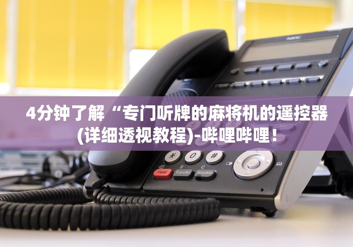 4分钟了解“专门听牌的麻将机的遥控器(详细透视教程)-哔哩哔哩！