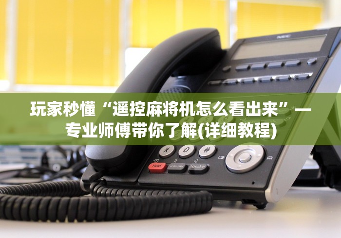 玩家秒懂“遥控麻将机怎么看出来”—专业师傅带你了解(详细教程)