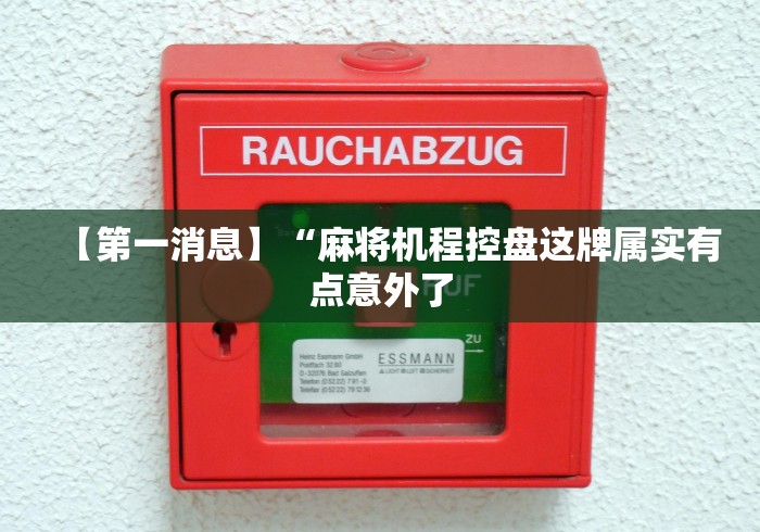 [分析]“麻将机远序程控器(免安装遥控器)_知识科普
