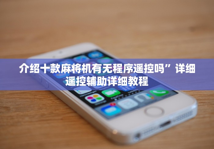 介绍十款麻将机有无程序遥控吗”详细遥控辅助详细教程