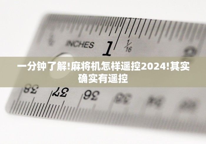 全网解答|“如何安装麻将机程控器（助赢神器通用版）