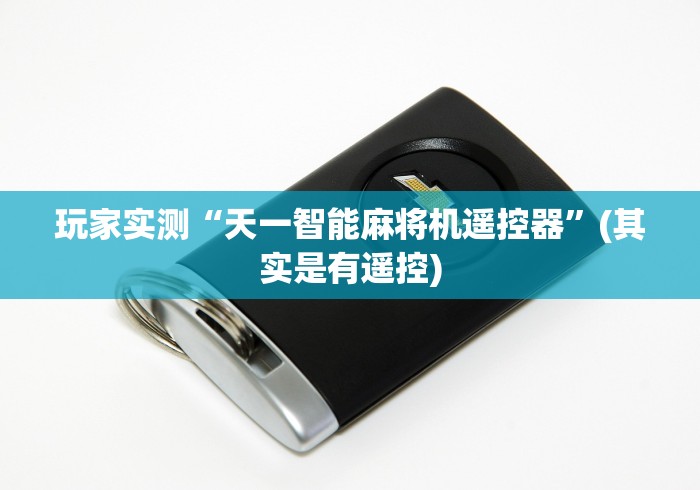 玩家实测“天一智能麻将机遥控器”(其实是有遥控)