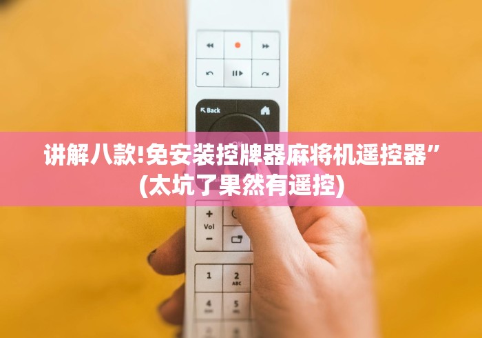 讲解八款!免安装控牌器麻将机遥控器”(太坑了果然有遥控)