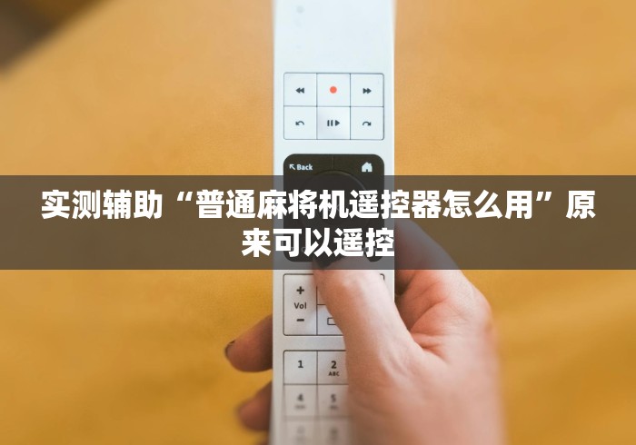 实测辅助“普通麻将机遥控器怎么用”原来可以遥控