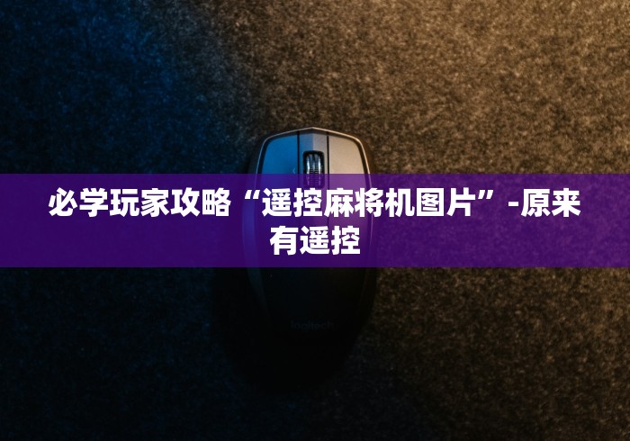 必学玩家攻略“遥控麻将机图片”-原来有遥控