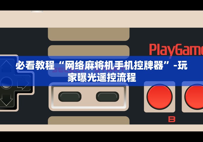 玩家必备教程“麻将机程控器软件”(详细透视教程)-哔哩哔哩