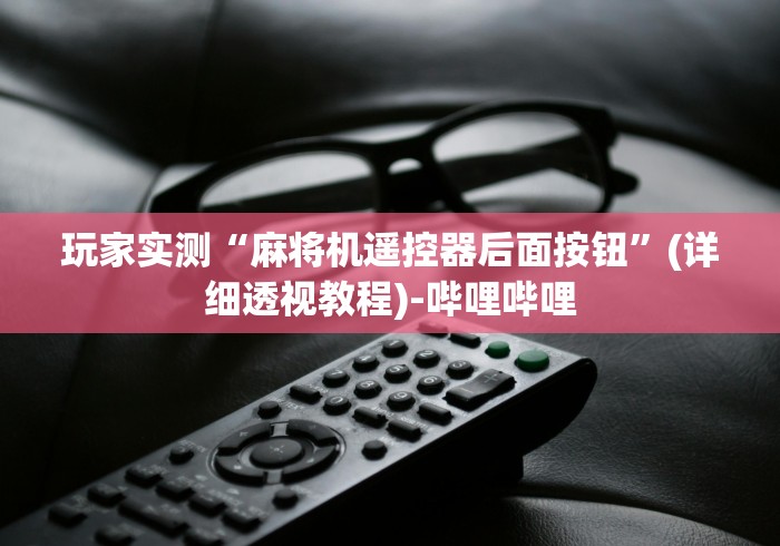 玩家实测“麻将机遥控器后面按钮”(详细透视教程)-哔哩哔哩 玩家实测“麻将机遥控器后面按钮”(详细透视教程)-哔哩哔哩