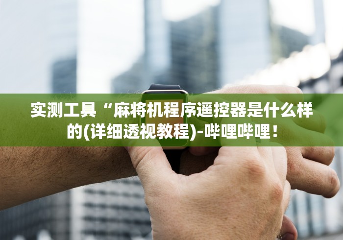 实测工具“麻将机程序遥控器是什么样的(详细透视教程)-哔哩哔哩! 实测工具“麻将机程序遥控器是什么样的(详细透视教程)-哔哩哔哩!