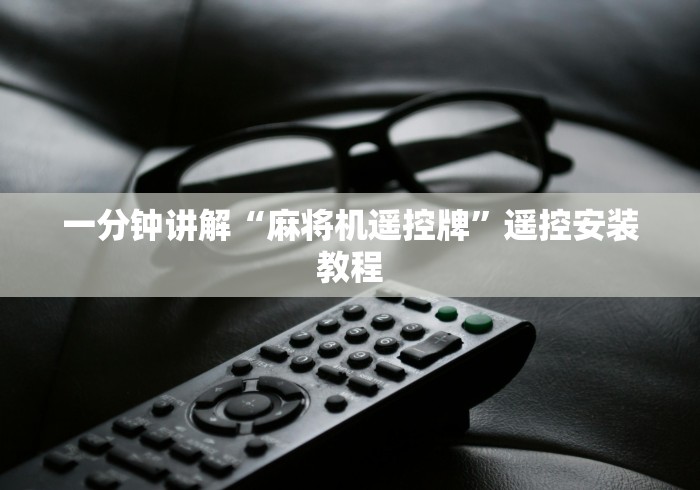 一分钟讲解“麻将机遥控牌”遥控安装教程