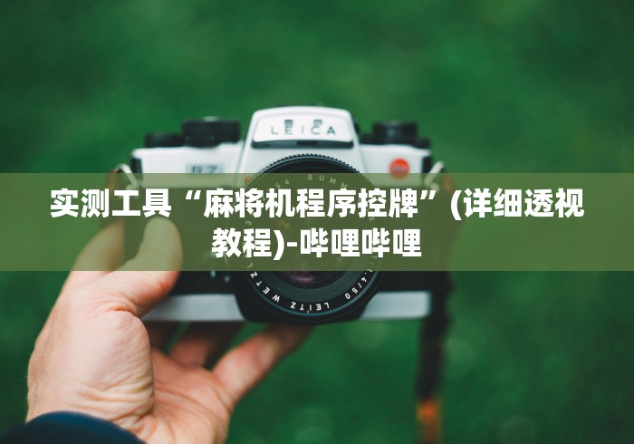 8秒详论“麻将机程控器x怎样用(详细透视教程)-哔哩哔哩！