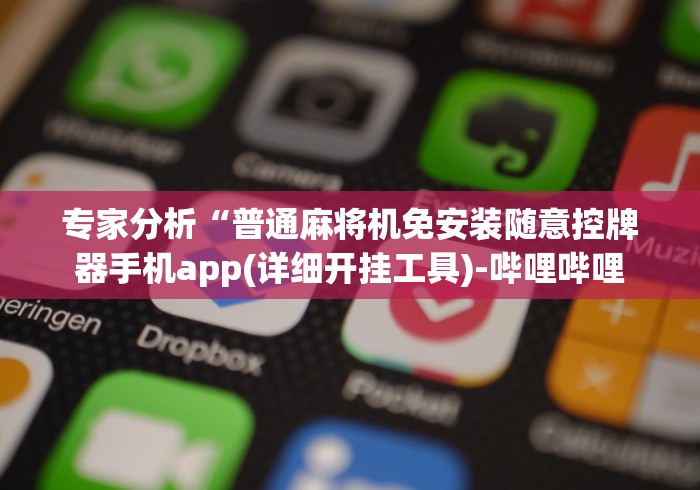 专家分析“普通麻将机免安装随意控牌器手机app(详细开挂工具)-哔哩哔哩