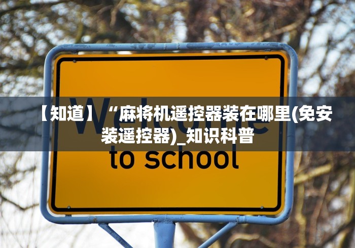 【知道】“麻将机遥控器装在哪里(免安装遥控器)_知识科普