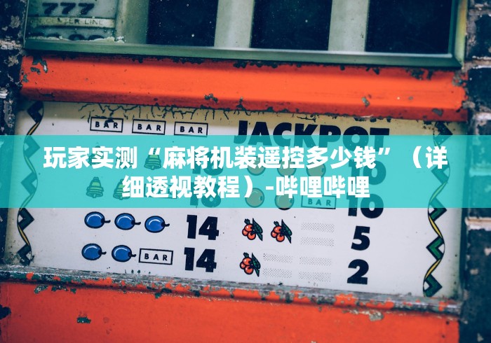 玩家实测“麻将机装遥控多少钱”(详细透视教程)-哔哩哔哩 玩家实测“麻将机装遥控多少钱”(详细透视教程)-哔哩哔哩