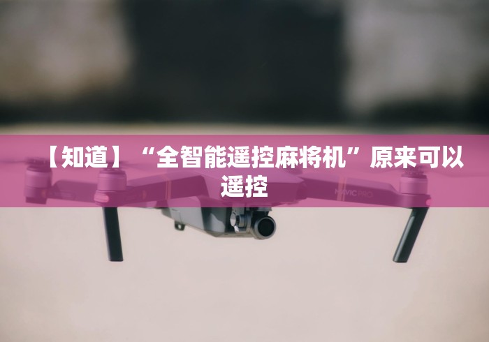 【知道】“全智能遥控麻将机”原来可以遥控