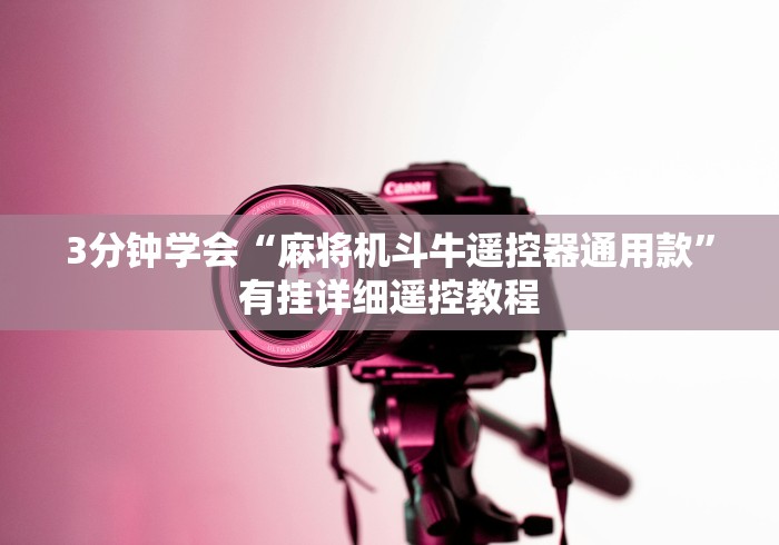 3分钟学会“麻将机斗牛遥控器通用款”有挂详细遥控教程 3分钟学会“麻将机斗牛遥控器通用款”有挂详细遥控教程