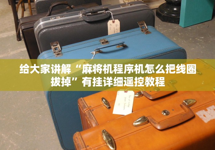 给大家讲解“麻将机程序机怎么把线圈拔掉”有挂详细遥控教程 给大家讲解“麻将机程序机怎么把线圈拔掉”有挂详细遥控教程