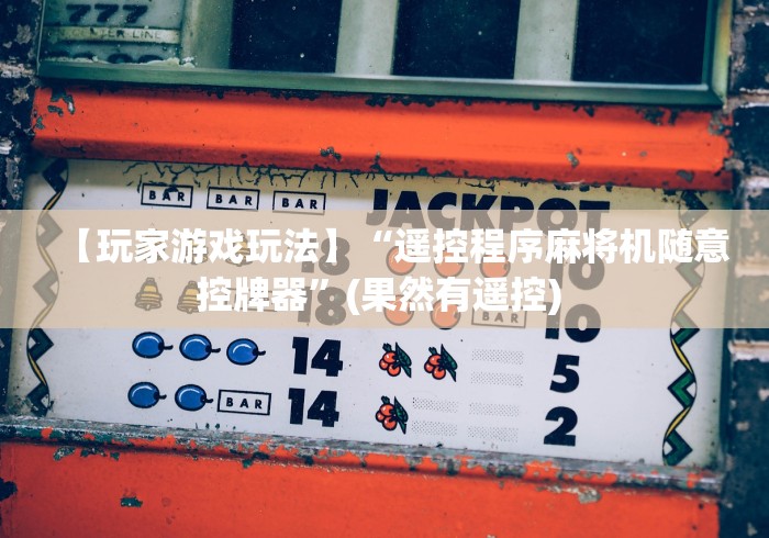 【玩家游戏玩法】“遥控程序麻将机随意控牌器”(果然有遥控) 