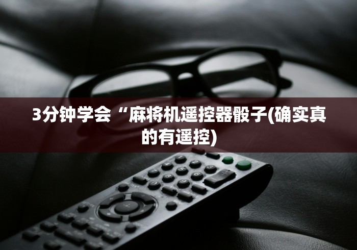 3分钟学会“麻将机遥控器骰子(确实真的有遥控)