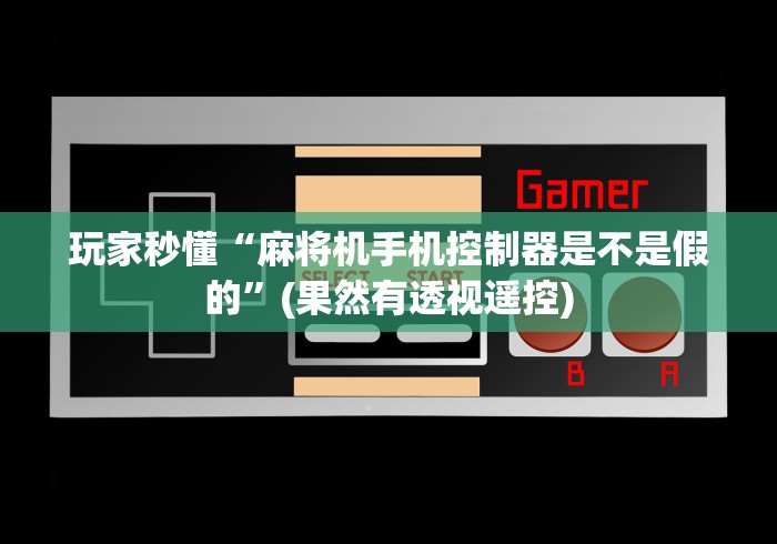 玩家秒懂“麻将机手机控制器是不是假的”(果然有透视遥控) 玩家秒懂“麻将机手机控制器是不是假的”(果然有透视遥控)