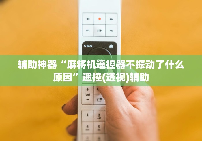 辅助神器“麻将机遥控器不振动了什么原因”遥控(透视)辅助
